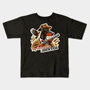 Hunter Doberman Kids T-Shirt